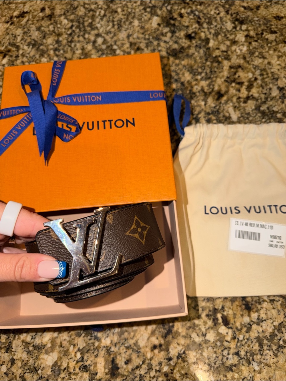 Louis Vuitton Men's 40mm Monogram Reversible Belt